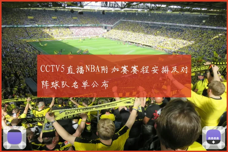 CCTV5直播NBA附加赛赛程安排及对阵球队名单公布